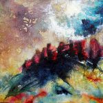 Red town - 90 cm * 90 cm